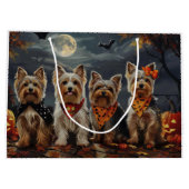 Biewer Terrier Halloween Spooky Groot Cadeauzakje (Achterkant)