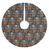 Biewer Terrier Halloween Spooky Kerstboom Rok (Voorkant)