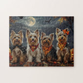 Biewer Terrier Halloween Spooky Legpuzzel (Horizontaal)
