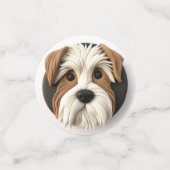 Biewer Terrier Hond 3D Geïnspireerd Confetti (Kleine voorkant)