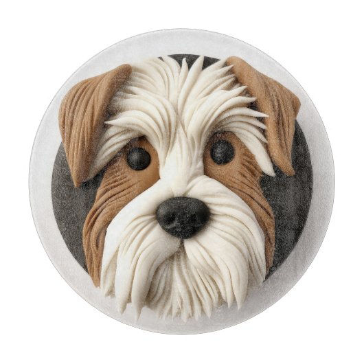 Biewer Terrier Hond 3D Geïnspireerd Snijplank (Voorkant)