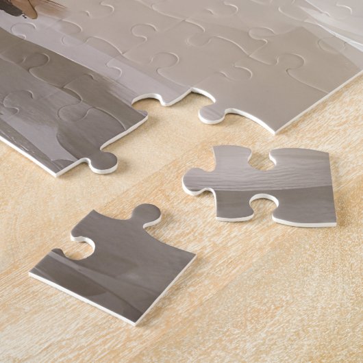 Biewer Terriër Hond in Sneeuw Kerstmis Legpuzzel (Zijkant)