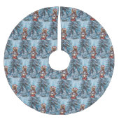 Biewer Terrier Hond Rijden Motorfiets Kerstmis Kerstboom Rok (Voorkant)