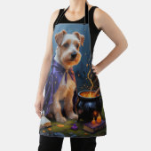 Biewer Terrier hond speelse Halloween-schildering Schort (Insitu)