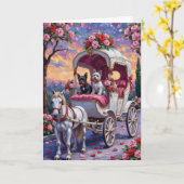 Biewer Terrier-hond Valentijnsdag Kaart (Gele Bloem)