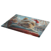 Biewer Terrier Honden Achtbaan Kerst Snijplank (Hoek)