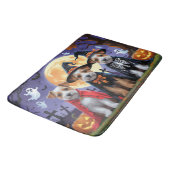 Biewer Terrier Honden Pompoen Halloween Grappig Badmat (Gekanteld)
