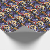 Biewer Terrier Honden Pompoen Halloween Grappig Cadeaupapier (Hoek)