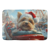 Biewer Terrier Hondenroller Onderzetter Kerst Badmat (Voorkant)