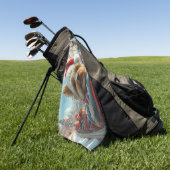 Biewer Terrier Hondenroller Onderzetter Kerst Golfhanddoek (Groen)