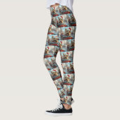 Biewer Terrier Hondenroller Onderzetter Kerst Leggings (Links)