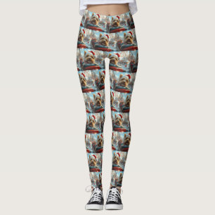 Biewer Terrier Hondenroller Onderzetter Kerst Leggings