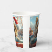 Biewer Terrier Hondenroller Onderzetter Kerst Papieren Bekers (Rechts)