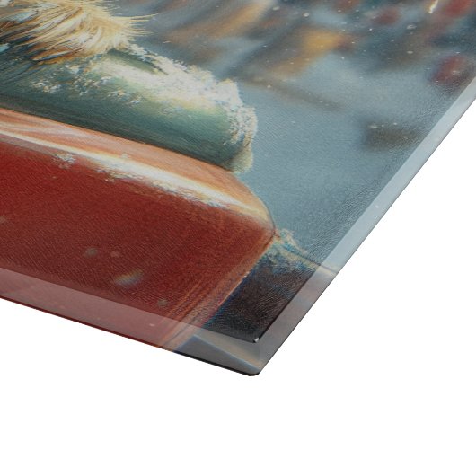 Biewer Terrier Hondenroller Onderzetter Kerst Snijplank (Hoek)