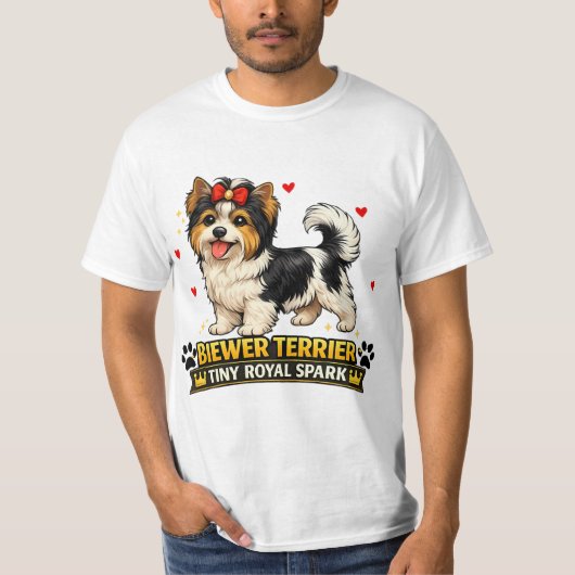 Biewer Terrier-hondliefhebber T-shirt | Cute Biewe (Voorkant)