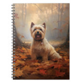 Biewer Terrier in Herfst laat Herfst inspireren Notitieboek (Voorkant)