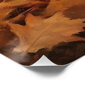 Biewer Terrier in Herfst laat Herfst inspireren Perfect Poster (Hoek)