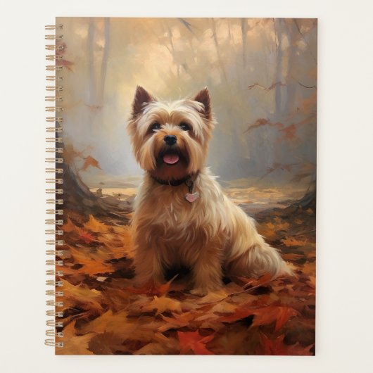 Biewer Terrier in Herfst laat Herfst inspireren Planner (Voorkant)