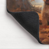 Biewer Terrier in herfstbladeren val inspireren Muismat (Hoek)
