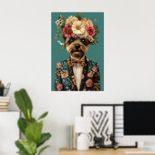 Biewer Terrier In Suit Poster, Biewer Terrier Poster (Thuiskantoor)