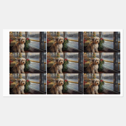 Biewer Terrier Kerst Cruise: Pawsome Vakantie  Labels (Vel)