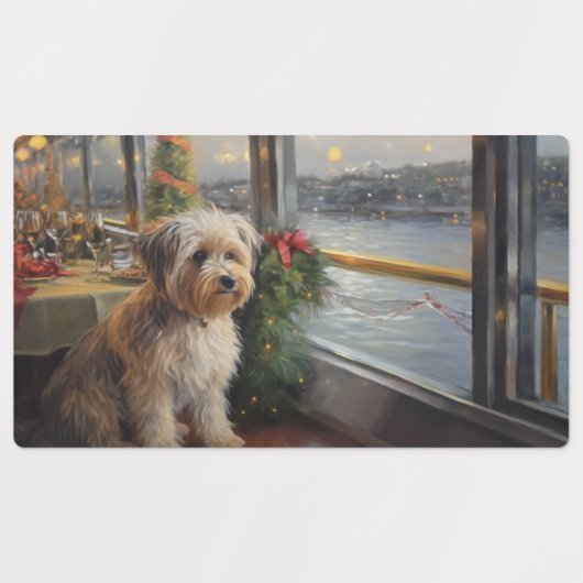 Biewer Terrier Kerst Cruise: Pawsome Vakantie Labels (Design 1)