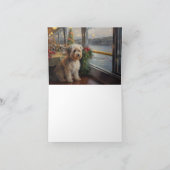 Biewer Terrier Kerstcruise: Pawsome Holiday Kaart (Binnen)