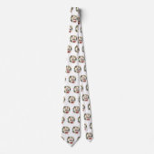 Biewer Terrier Kerstkrans Festieve Pup  Stropdas (Voorkant)