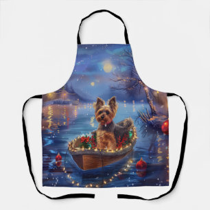 Biewer Terrier Kerstmis Festivale Reis Schort