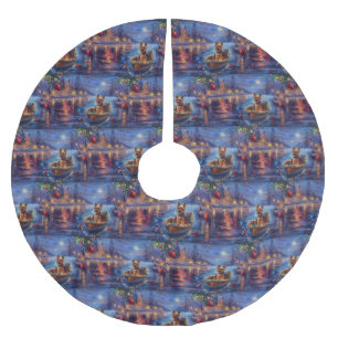 Biewer Terrier Kerstvakantie Kerstboom Rok