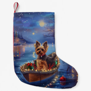 Biewer Terrier Kerstvakantie Kleine Kerstsok