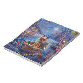 Biewer Terrier Kerstvakantie Notitieblok (Linkerzijde)