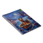 Biewer Terrier Kerstvakantie Notitieboek (Rechterzijde)