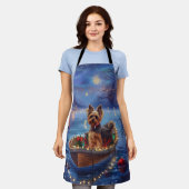 Biewer Terrier Kerstvakantie Schort (Gedragen)