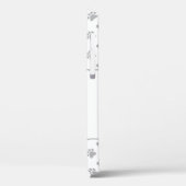 Biewer Terrier Met Pootafdrukken, Hondenbot & Naam Case-Mate iPhone Case (Achterkant / Links)