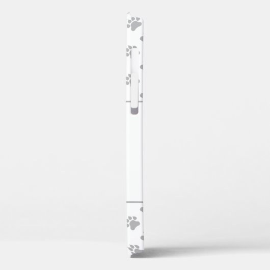 Biewer Terrier met poten, hond-bont en naam Case-Mate iPhone Case (Achterkant / Links)