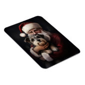 Biewer Terrier met Sinterklaas Festive Kerstmis Magneet (Rechterzijde)