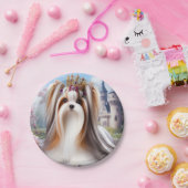 Biewer Terrier Princess Plare Papieren Bordje (Feest)