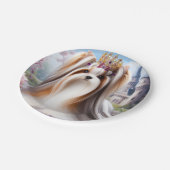 Biewer Terrier Princess Plare Papieren Bordje (Gekanteld)