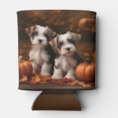 Biewer Terrier Pup Autumn Delight Pumpkin Blikjeskoeler (Achterkant)