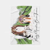 Biewer Terrier Puppy Blanket Fleece Deken (Voorkant)