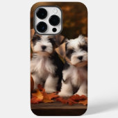 Biewer Terrier Puppy Herfst Delight Pompoen Case-Mate iPhone Case (Achterkant)