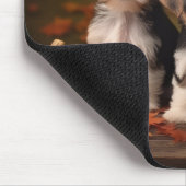 Biewer Terrier Puppy Herfst Delight Pompoen Muismat (Hoek)