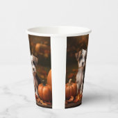Biewer Terrier Puppy Herfst Delight Pompoen Papieren Bekers (Links)