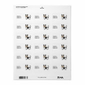 Biewer Terrier Schattige Cartoon Hond & Aangepaste Etiket (Full Sheet)