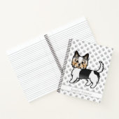 Biewer Terrier Schattige Cartoon Hond & Aangepaste Notitieboek (Binnen)