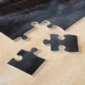 Biewer Terrier Sneeuw Slede Kerst Decoratie Legpuzzel (Zijkant)