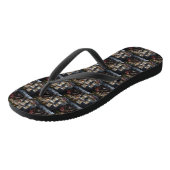 Biewer Terrier Sneeuw Slede Kerst Decoratie Teenslippers (Schuin)