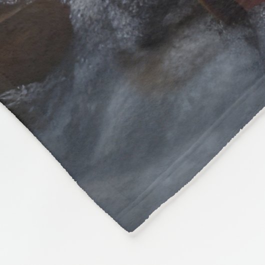 Biewer Terrier Snowy Sleigh Kerst Decor Fleece Deken (Hoek)