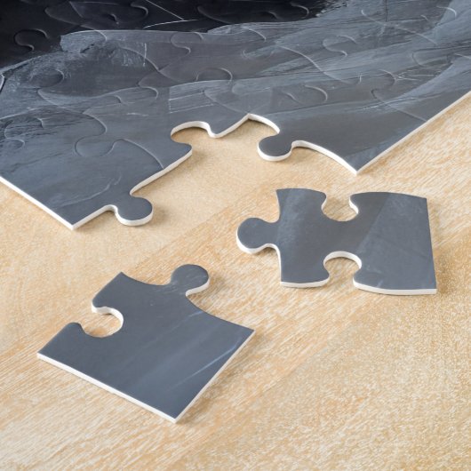 Biewer Terrier Snowy Sleigh Kerst Decor Legpuzzel (Zijkant)